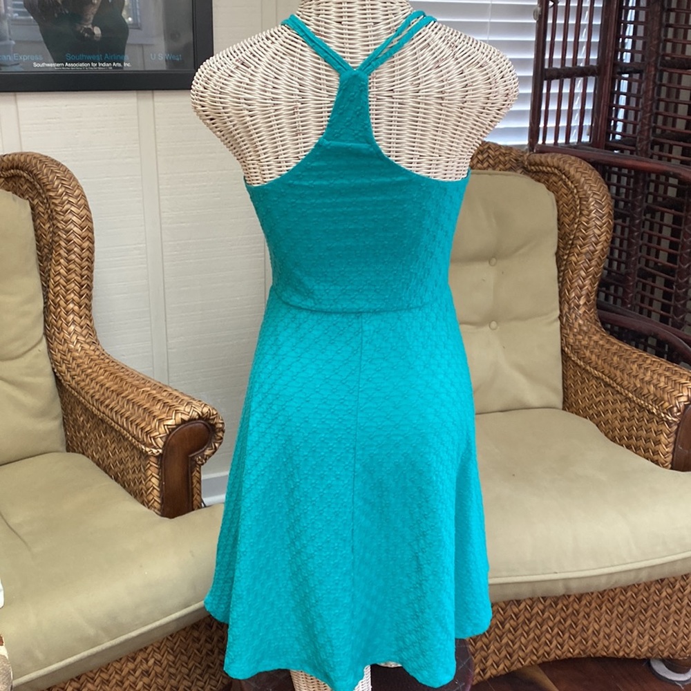 Cute pullover Racerback halter styler mint teal dress SP - Picture 3 of 11